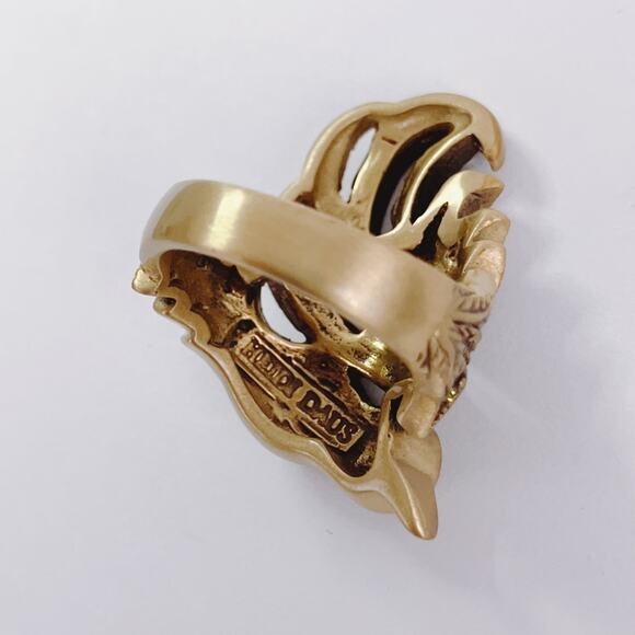 Signed Heidi Daus Bird of Paradise Figural Ring Colorful Swarovski Y2K Size 7 - Picture 12 of 12